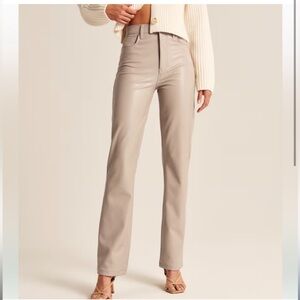 Stained Abercrombie & Fitch beige 90’s ultra straight high rise pants size 25